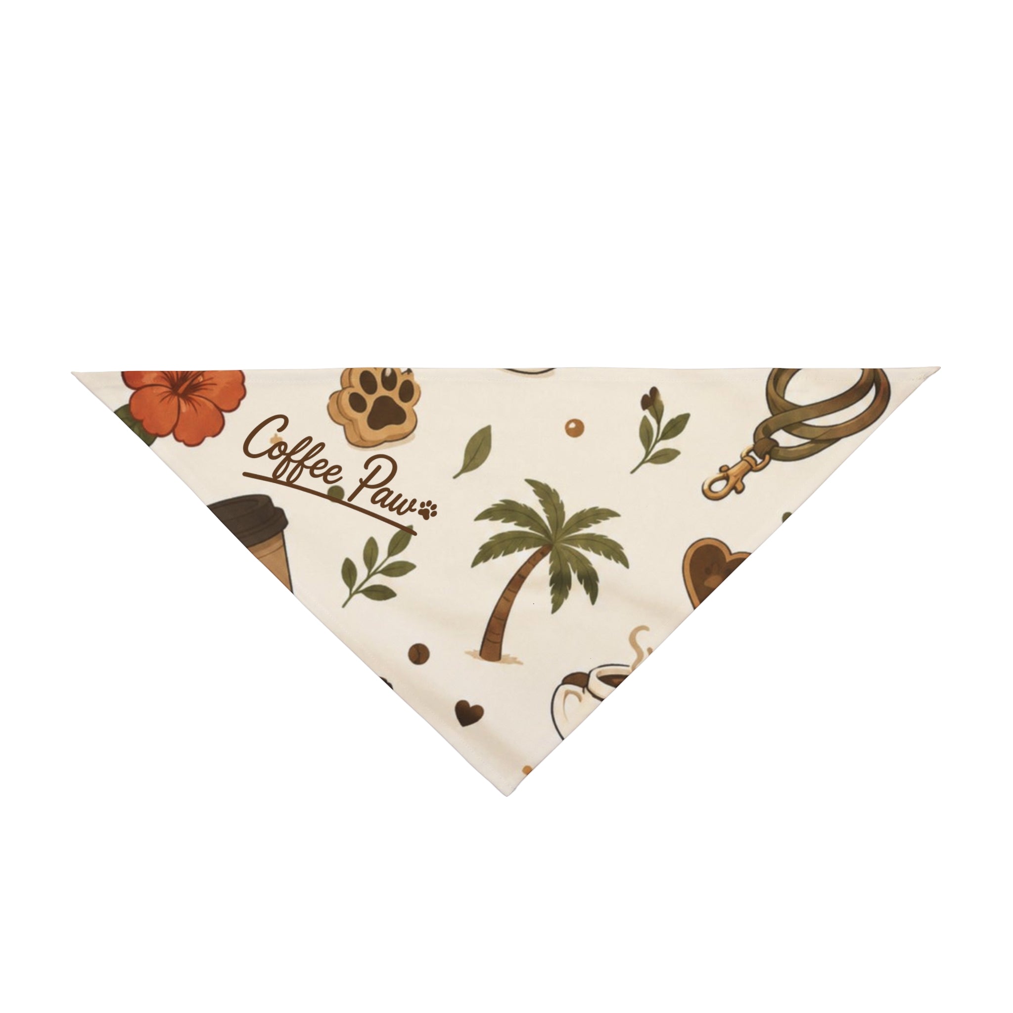 Bandana con un estilo Tropical - Coffee Paw