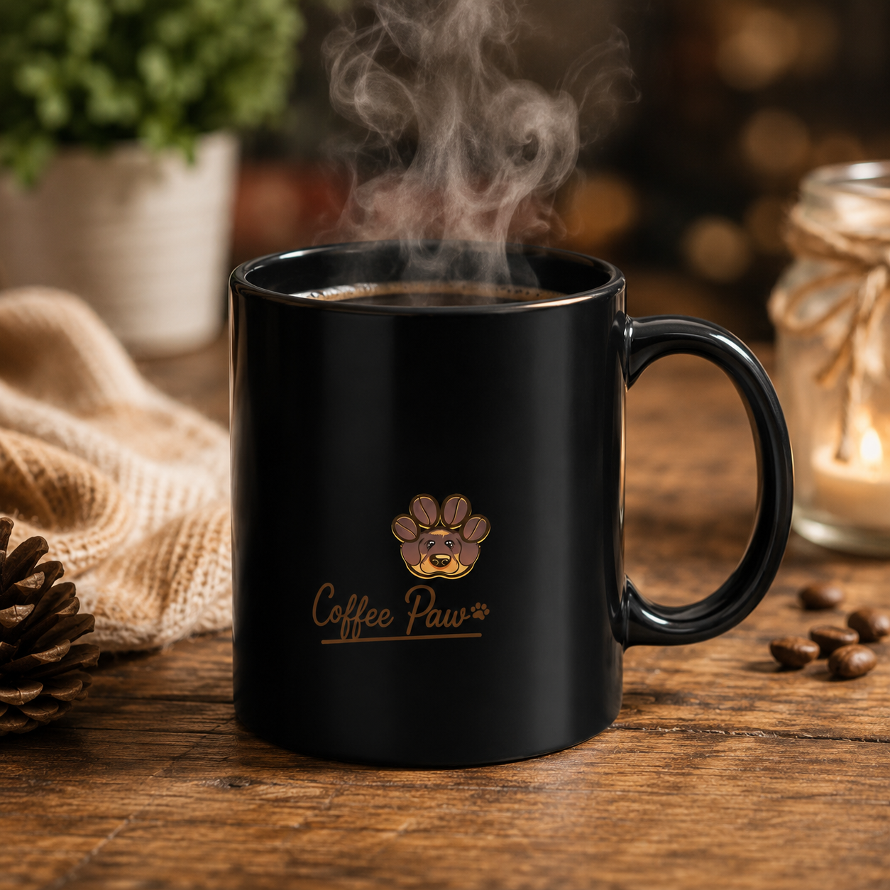 Taza – "Coffee Paw" (11oz, 15oz)