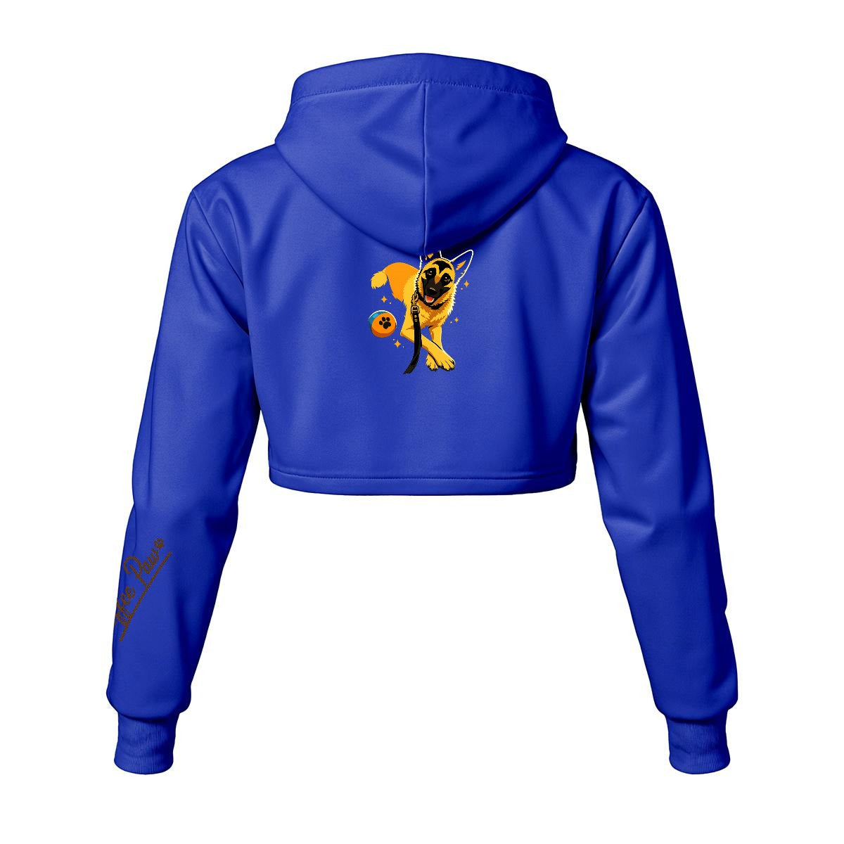 Hoodie Corto Mujer - Coffee Paw “Poco drama, mucho estilo”