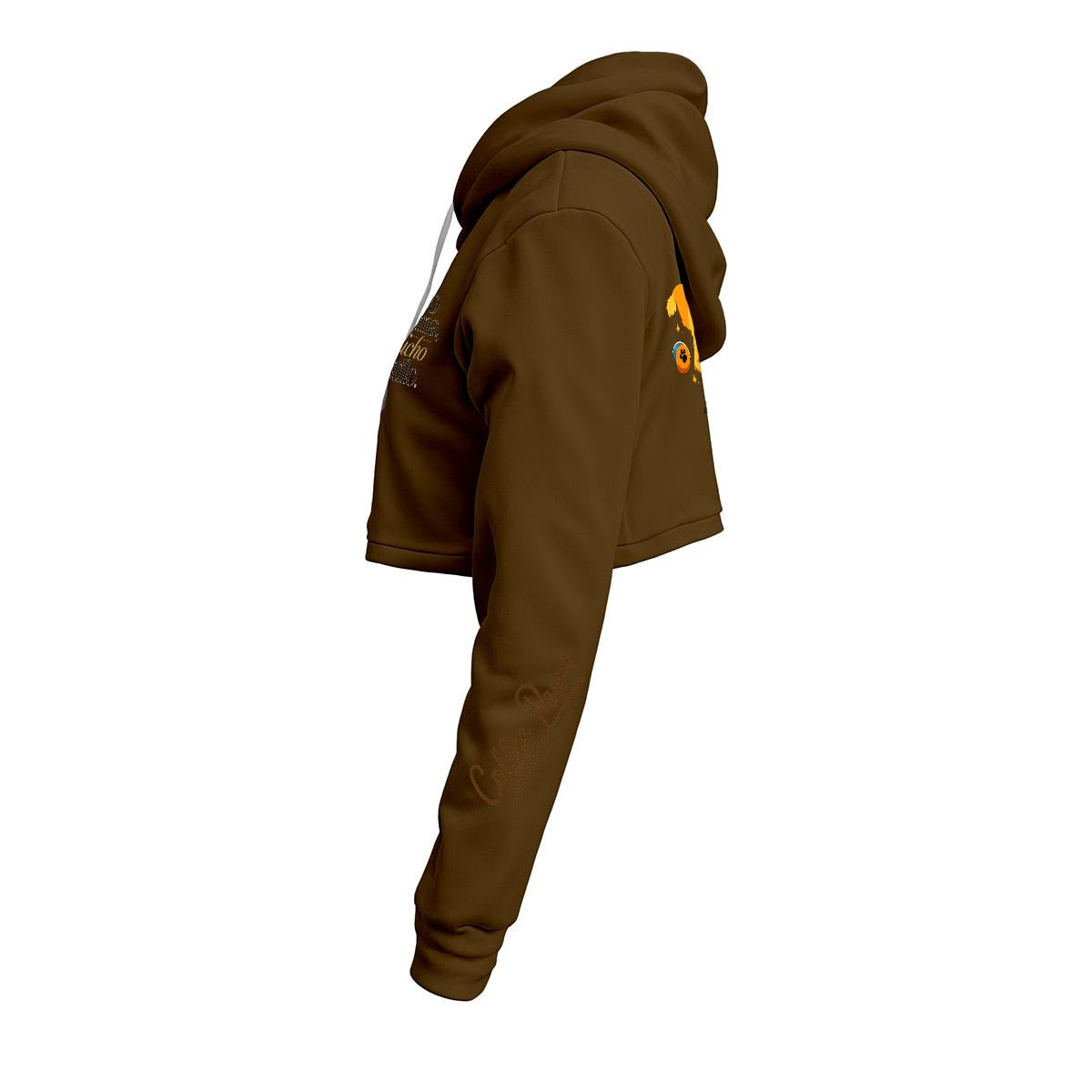 Hoodie Corto Mujer - Coffee Paw “Poco drama, mucho estilo”