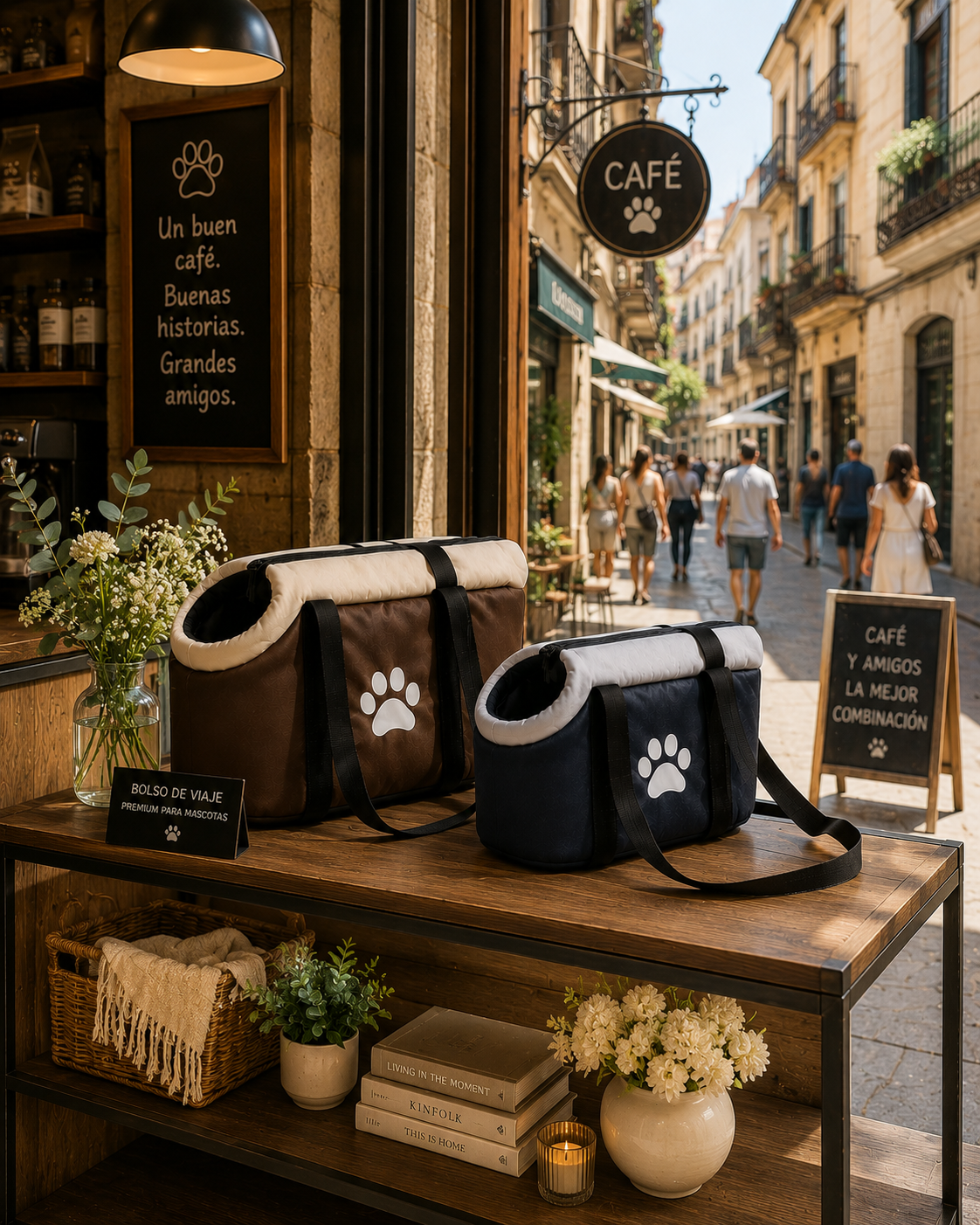 Bolso de Viaje Premium para mascotas CoffeePaw