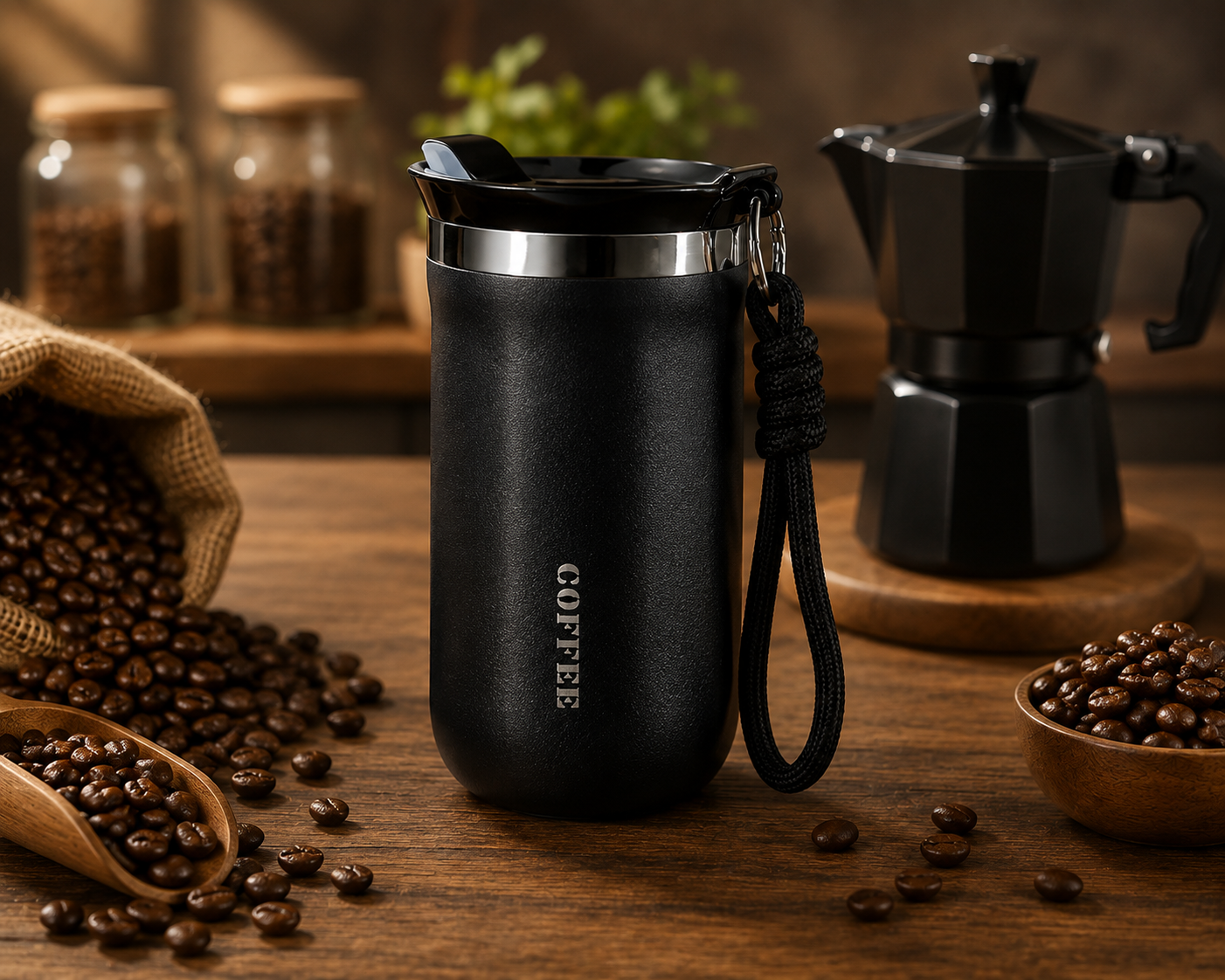 Termo Coffee Paw para Bebidas Calientes y Frías – Acero Inoxidable 304