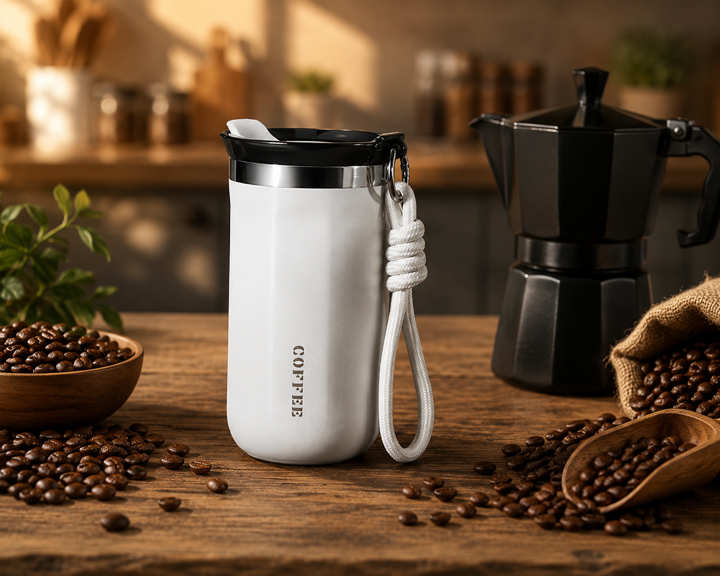 Termo Coffee Paw para Bebidas Calientes y Frías – Acero Inoxidable 304