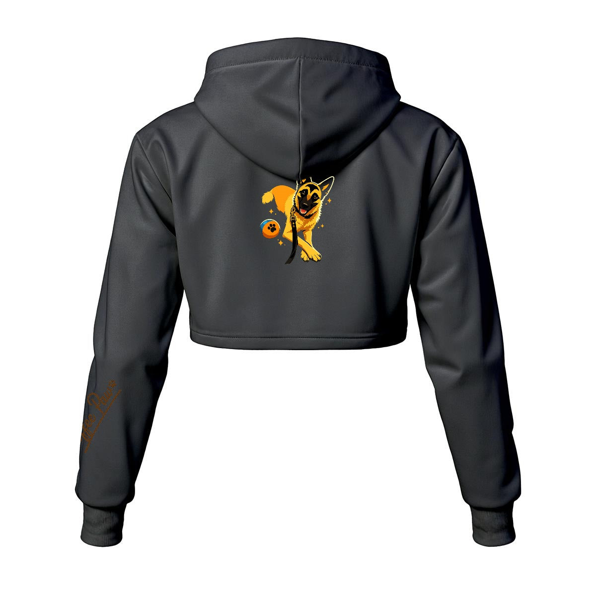 Hoodie Corto Mujer - Coffee Paw “Poco drama, mucho estilo”