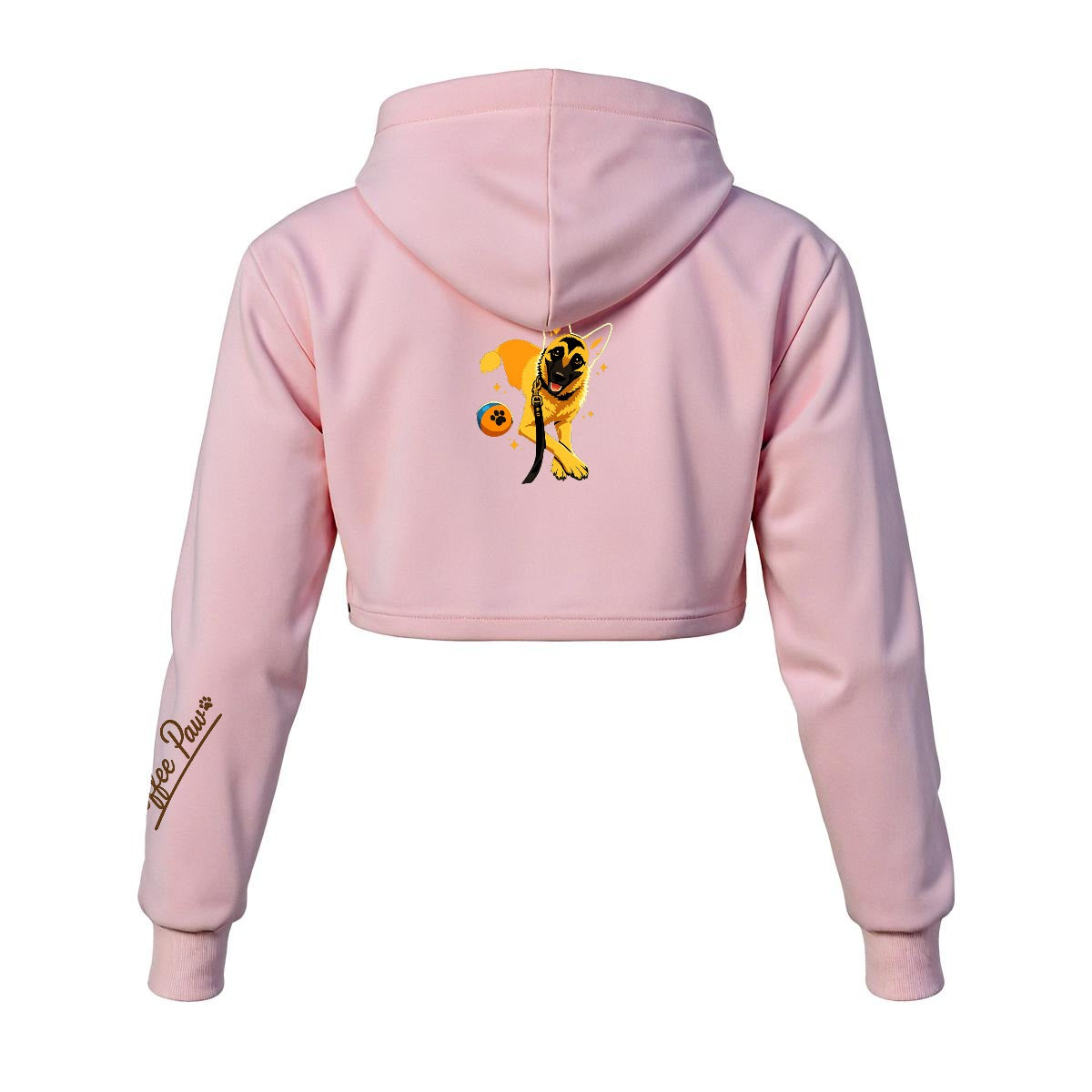 Hoodie Corto Mujer - Coffee Paw “Poco drama, mucho estilo”