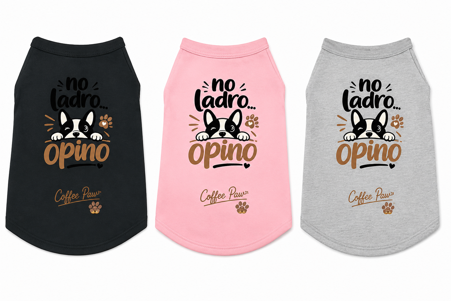Camiseta para Mascotas “No Ladro, Opino”