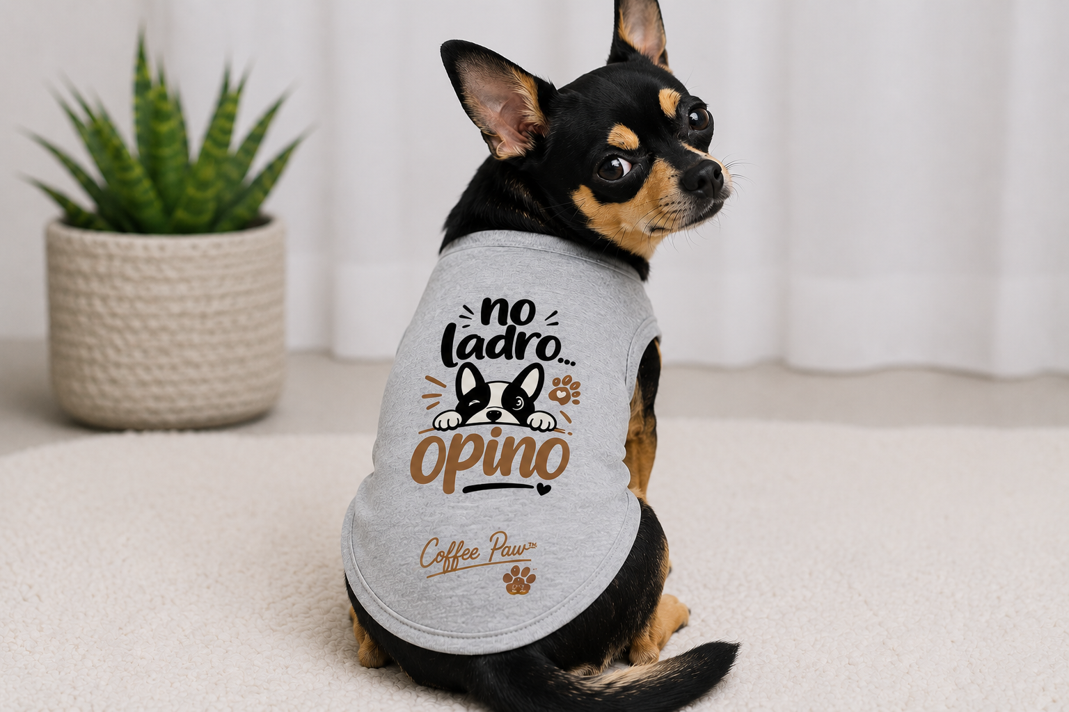 Camiseta para Mascotas “No Ladro, Opino”