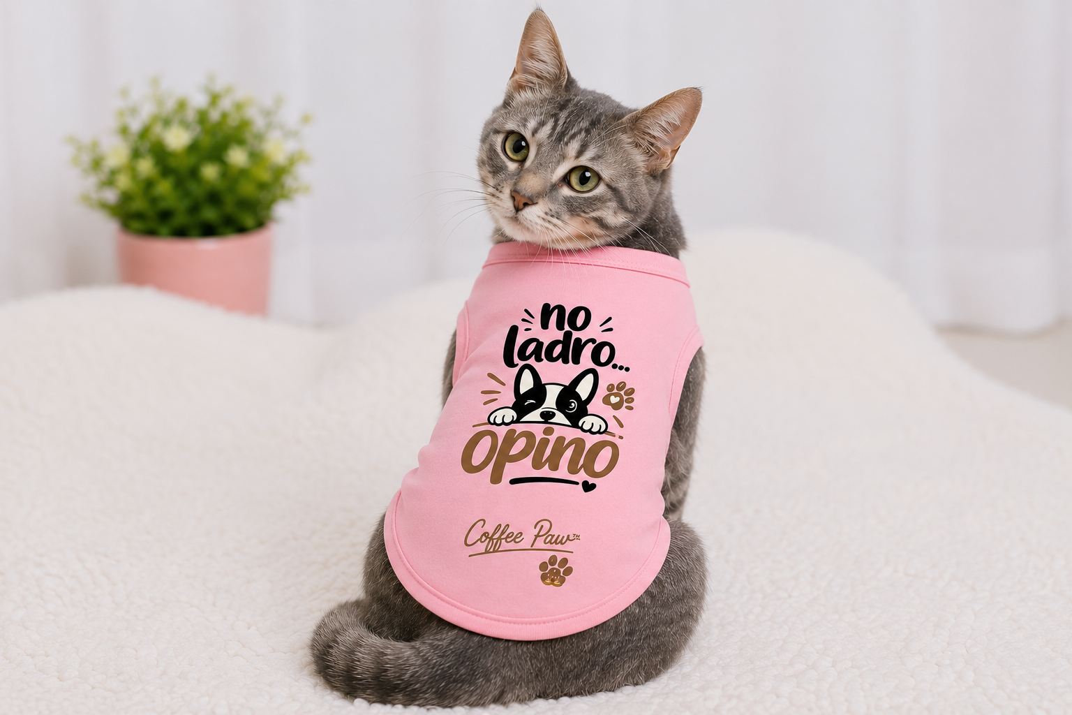Camiseta para Mascotas “No Ladro, Opino”