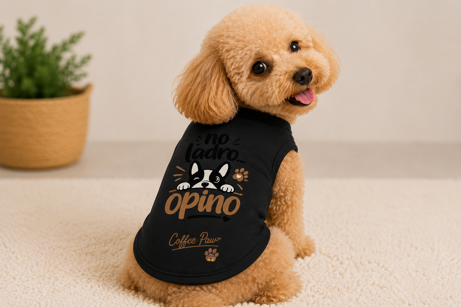 Camiseta para Mascotas “No Ladro, Opino”