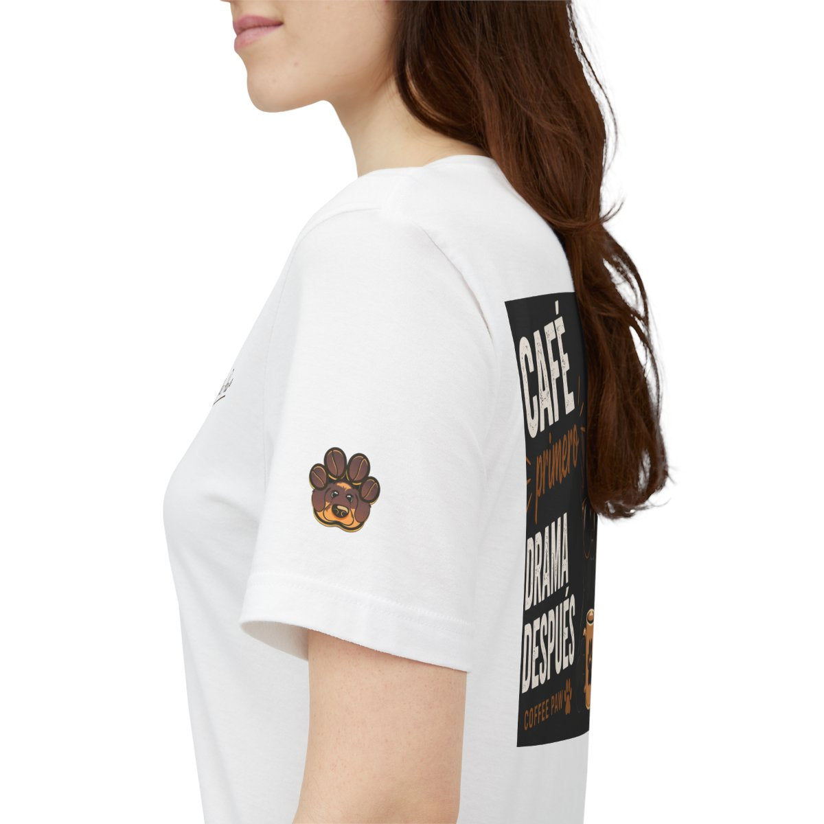 T- Shirt Unisex - Coffe Paw “Cafe Primero, Drama Después”