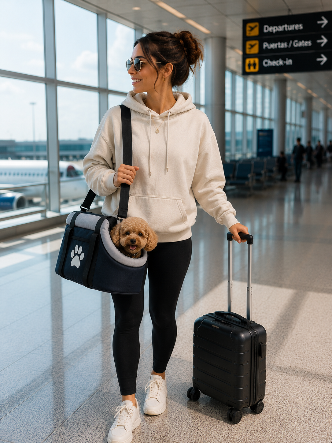 Bolso de Viaje Premium para mascotas CoffeePaw