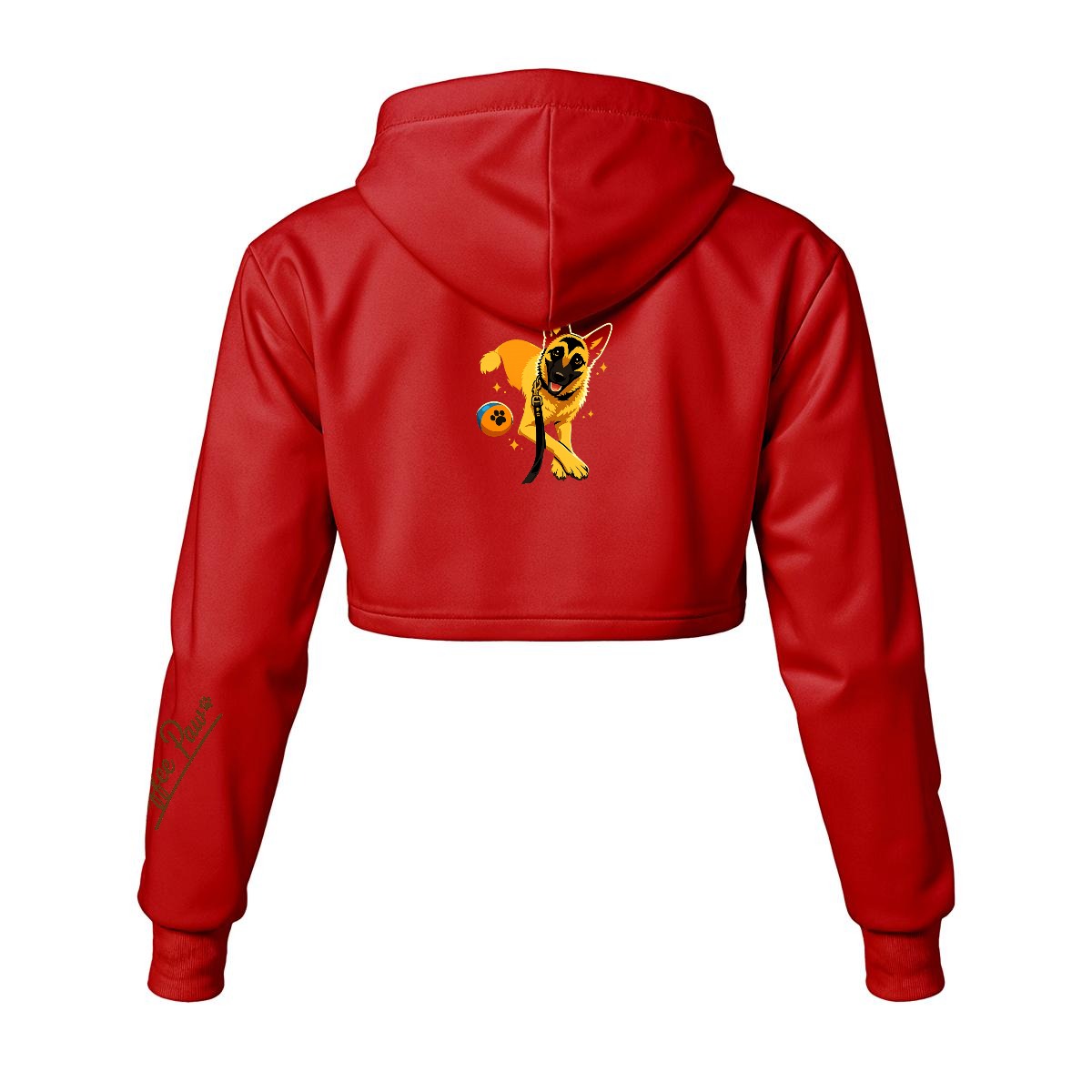 Hoodie Corto Mujer - Coffee Paw “Poco drama, mucho estilo”